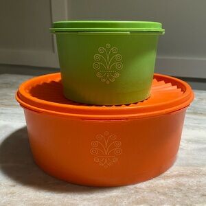 Tupperware | Kitchen | Vintage Tupperware Containers Set Of 2 | Poshmark
